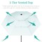 Best Choice Products 10ft 3-Tier Solar Patio Umbrella w/ 24 LED Lights, Tilt Adjustment, Easy Crank